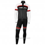 2020 Abbigliamento Ciclismo Nalini Nero Bianco Rosso Manica Lunga e Salopette(1)