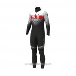 2021 Abbigliamento Ciclismo ALE Bianco Nero Rosso Manica Lunga e Salopette