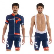 2015 Abbigliamento Ciclismo Pinarello Rosso e Blu Manica Corta e Salopette