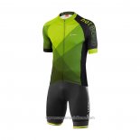 2021 Abbigliamento Ciclismo Loffler Giallo Verde Manica Corta e Salopette