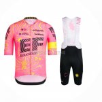 2024 Abbigliamento Ciclismo EF Education Rosa Manica Corta e Salopette