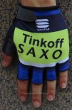 2016 Saxo Bank Tinkoff Guanti Corti Ciclismo Blu