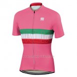 2017 Abbigliamento Ciclismo Sportful Campione Italia Rosso Manica Corta e Salopette