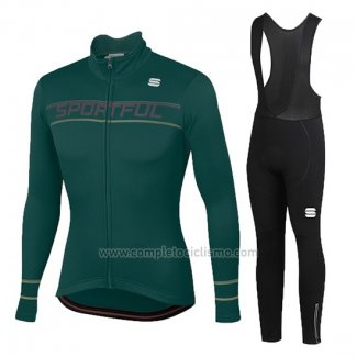 2020 Abbigliamento Ciclismo Donne Sportful Verde Manica Lunga e Salopette