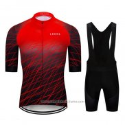 2020 Abbigliamento Ciclismo Le Col Nero Rosso Manica Corta e Salopette