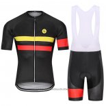 2021 Abbigliamento Ciclismo Steep Rosso Giallo Manica Corta e Salopette