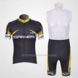 2011 Abbigliamento Ciclismo Louis Garneau Nero e Giallo Manica Corta e Salopette