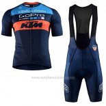 2017 Abbigliamento Ciclismo KTM Blu Manica Corta e Salopette