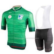 2019 Abbigliamento Ciclismo Castelli UAE Tour Verde Manica Corta e Salopette