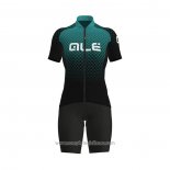 2021 Abbigliamento Ciclismo Donne ALE Verde Manica Corta e Salopette