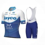 2023 Abbigliamento Ciclismo Jayco Alula Blu Bianco Manica Corta e Salopette