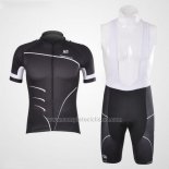 2012 Abbigliamento Ciclismo Pinarello Nero e Bianco Manica Corta e Salopette