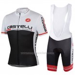 2017 Abbigliamento Ciclismo Castelli Nero e Bianco Manica Corta e Salopette