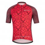 2020 Abbigliamento Ciclismo NDLSS Scuro Rosso Manica Corta e Salopette