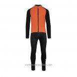 2021 Abbigliamento Ciclismo Assos Arancione Manica Lunga e Salopette QXF21-0041