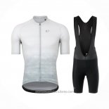 2021 Abbigliamento Ciclismo Pearl Izumi Bianco Grigio Manica Corta e Salopette