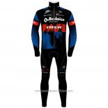2021 Abbigliamento Ciclismo Trek Nero Rosso Blu Manica Lunga e Salopette