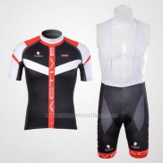 2012 Abbigliamento Ciclismo Nalini Nero e Rosso Manica Corta e Salopette