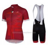 2016 Abbigliamento Ciclismo Castelli Rosso e Bianco Manica Corta e Salopette