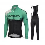 2021 Abbigliamento Ciclismo Orbea Nero Verde Manica Lunga e Salopette