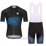 2021 Abbigliamento Ciclismo Steep Nero Blu Manica Corta e Salopette