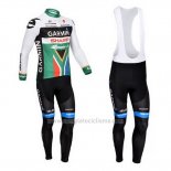 2013 Abbigliamento Ciclismo Garmin Sharp Campione Sudafrica Manica Lunga e Salopette