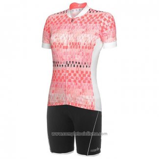 2020 Abbigliamento Ciclismo Donne RH+ Rosa Manica Corta e Salopette