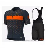 2021 Abbigliamento Ciclismo ALE Chiaro Blu Arancione Manica Corta e Salopette