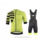 2021 Abbigliamento Ciclismo Nalini Giallo Nero Manica Corta e Salopette