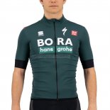 2021 Abbigliamento Ciclismo Bora-Hansgrone Verde Manica Corta e Salopette