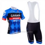 2013 Abbigliamento Ciclismo Garmin Sharp Blu Manica Corta e Salopette