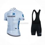 2023 Abbigliamento Ciclismo Giro d'Italia Bianco Manica Corta e Salopette