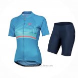 2021 Abbigliamento Ciclismo Donne Pearl Izumi Celeste Manica Corta e Salopette