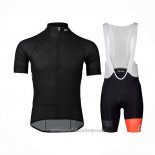 2021 Abbigliamento Ciclismo POC Nero Manica Corta e Salopette