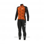 2021 Abbigliamento Ciclismo ALE Arancione Manica Lunga e Salopette QXF21-0035