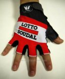 2015 Lotto Guanti Corti Ciclismo Rosso