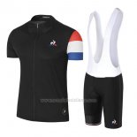 2017 Abbigliamento Ciclismo Coq Sportif Tour de France Nero Manica Corta e Salopette