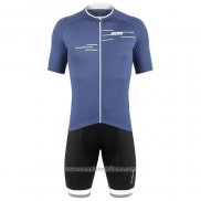 2020 Abbigliamento Ciclismo De Marchi Blu Manica Corta e Salopette