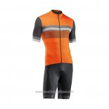 2021 Abbigliamento Ciclismo NorthWave Arancione Manica Corta e Salopette QXF21-0059