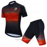 2021 Abbigliamento Ciclismo R Star Nero Arancione Manica Corta e Salopette