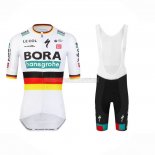 2023 Abbigliamento Ciclismo Bora-Hansgrone Nero Rosso Giallo Manica Corta e Salopette
