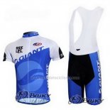 2011 Abbigliamento Ciclismo Giant Blu e Bianco Manica Corta e Salopette