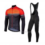 2020 Abbigliamento Ciclismo Nalini Arancione Nero Manica Lunga e Salopette