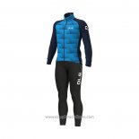 2021 Abbigliamento Ciclismo ALE Blu Manica Lunga e Salopette QXF21-0034