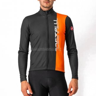 2023 Abbigliamento Ciclismo Castelli Arancione Manica Lunga e Salopette