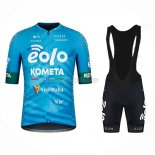 2023 Abbigliamento Ciclismo Eolo Kometa Blu Manica Corta e Salopette