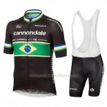 2019 Abbigliamento Ciclismo Cannondale Shimano Campione Brazil Manica Corta e Salopette