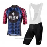 2020 Abbigliamento Ciclismo Bianchi Nero Blu Rosso Manica Corta e Salopette