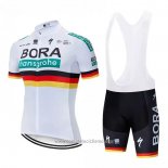 2021 Abbigliamento Ciclismo Bora-Hansgrone Bianco Manica Corta e Salopette