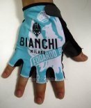 2015 Bianchi Guanti Corti Ciclismo Nero e Bianco